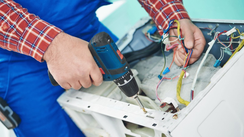 Ankara Viessmann Viessmann çamaşır makinesi kart tamiri – Su almama arızası orijinal parça ile giderildi. - Teknik servis örneği